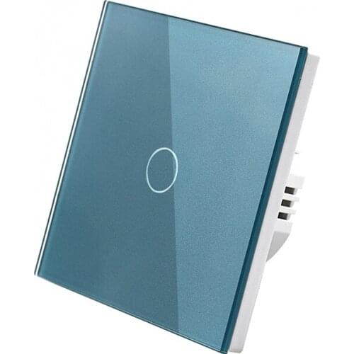 Light Touch EU Standard 1 Gang 1 Way Wall Home Switch Crystal Glass Switch Panel Smart Home Automation