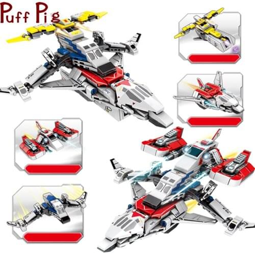 429PCS 4in2 Cosmic Hero Altman Spacecraft Building Blocks Space Ship Bricks Figures Educational Toy for Children Boys