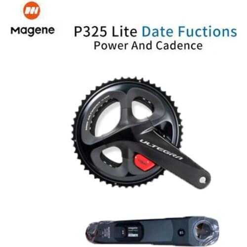 Magene P325 Lite Bicycle Rechargeable Power Meter Double Crank Set Ultegra R8000 Road Computer Cycle Chain Wheel Set Accessorie