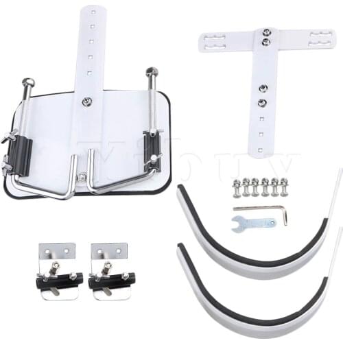 Yibuy White Steel Percussion Instrument Accessory Marching Snare Drum & Shoulder Harness Carrier