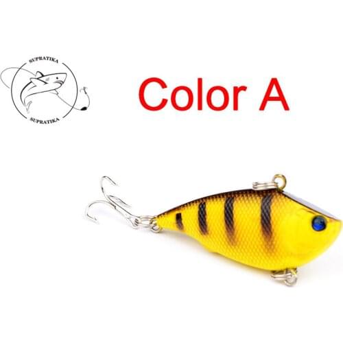 1Pcs 5.5cm/7.5g Long Throwing Crankbait VIB Hard Bait Artificial Minnow Sound Wobbler Deep Dive Feeders Bait Tackle