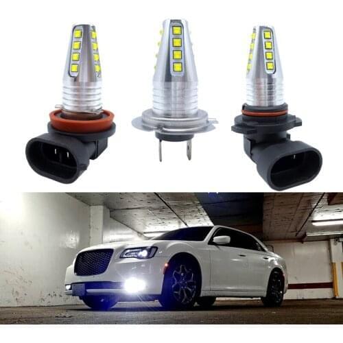 2x LED Fog Lamp H11 H8 H7 HB3 HB4 9005 9006 Led Light Bulb CREE Chip LED DRL Daytime Running Light 2000lm 12V 24V