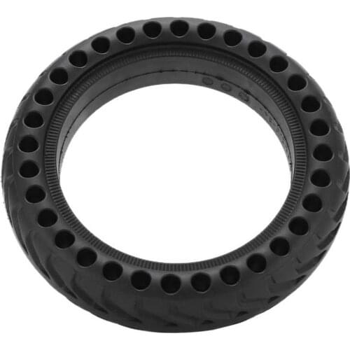 Electric Scooter Damping Black Tyre Explosion Proof Non Pneumatic Tyre Hollow High Strength Wear resistance for Skateboard for