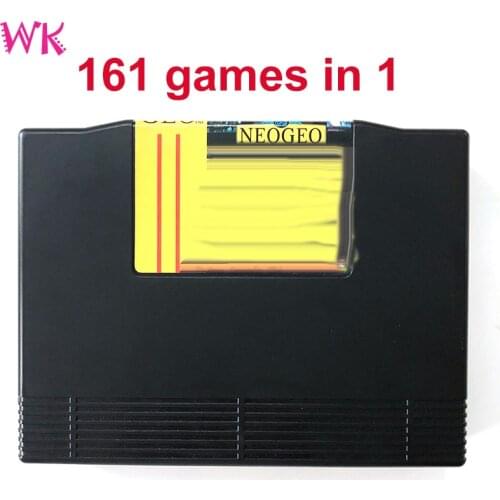 Arcade Cassette Black 161 in 1 SNK NEO GEO AES multi games Cartridge NeoGeo AES version for Family AES Game Console