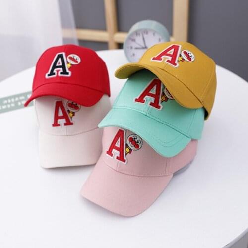 Doitbest Candy colors Children Baseball Cap spring Hip Hop Cartoon AB Letter kids Hats Boy Girls hat Caps snapback gorras