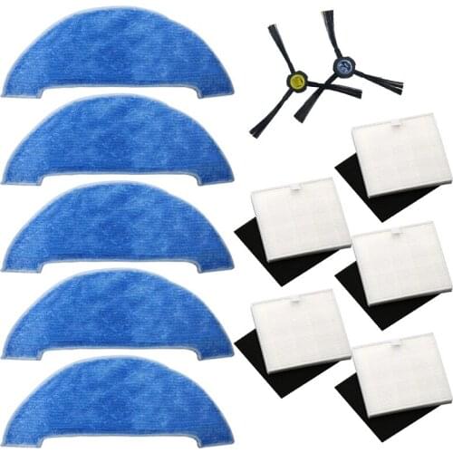 Side Brush+Filter+Mop Cloth For Ilife V8 V8S X750 A7 X800 X785 Vacuum Cleaner