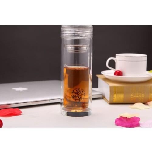 1PC 300ml Double Wall water bottle car cup leak proof heat insulation cup sport glass water bottle KD 1472