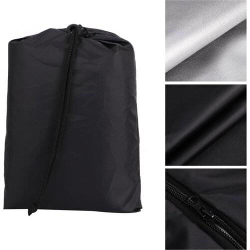 Black Portable Folding Bed Cover Furniture Dust Proof Protective Cover for Indoor Outdoor Use Folding Bed Dust Cover