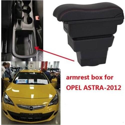 For Opel Astra gtc Armrest box central Store content Astra armrest box with cup holder ashtray with USB interface 2012