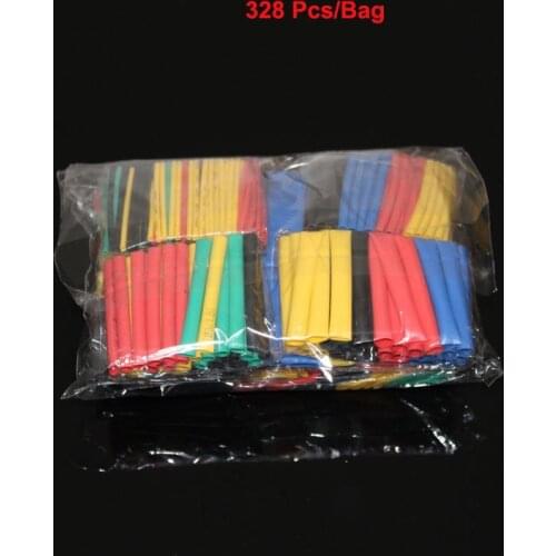150/328/530Pcs Electronic Wrap Wire Cable Insulated Polyolefin Heat Shrink Tube Ratio Insulation Shrinkable Tubes