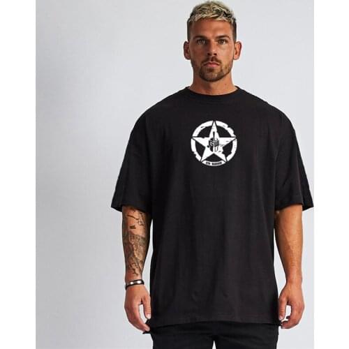 Brand New Fashion Extend Hip Hop Summer Cotton Bodybuilding Tshirt Man Muscle Short Sleeve T-shirt Gyms Clothing Fitness T Shirt