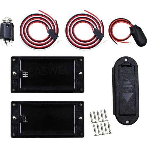 Guitar 2 Active Humbucker Pickup Kit 81/85 Enclosed Potentiometer 2 Coil Line