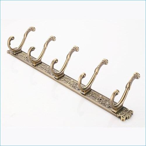 Europe style antique coat hooks,Retro bath towel row hook,wall mounted bathroom metal coat hooks,J15427