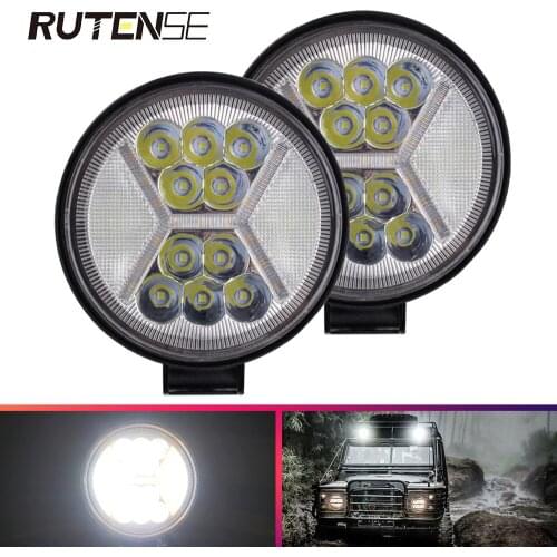 1PCS 117W 39LED Work Lamp Flash Light bar spotlight For Truck Offroad Accessories 4X4 4WD SUV ATV Tractor Boat Excavator 12V 24V
