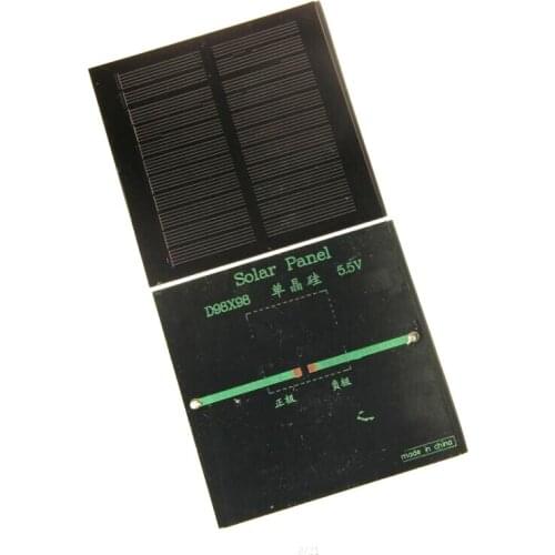 Mini 1.2W 5.5V Solar Cell Monocrystalline Solar Panel Module DIY Solar Charger LED Light Study 98*98MM Free Shipping