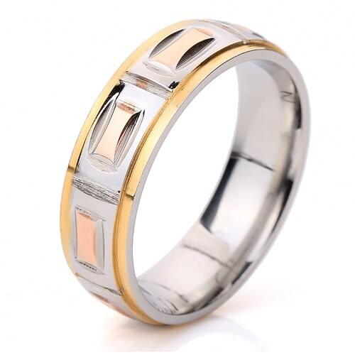 Fashion Jewelry 316L Stainless Steel Simple Circle Ring for Engagement Rings
