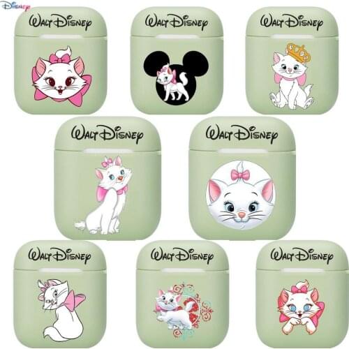 2021 Disney new Mary cat Soft Silicone Cases For Apple Airpods 1/2 Protective Case Bluetooth Wireless Earphone Cover For Apple A