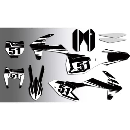 Free Custom Graphic Background Decal Sticker Kit For KTM 125-500 EXC XC XCF 2017 2018 2019 2020 SX SXF SX-F 2016-2018