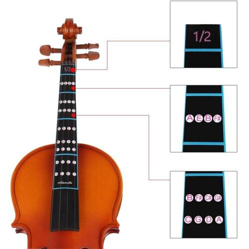 Universal Violin Fingerboard Sticker Fretboard Note Label Finger Chart Practice Notes Guide Violin Accessories for Beginner