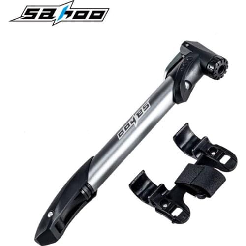 SAHOO Mini Portable Aluminum Alloy Bike Pump Bicycle Tire Inflator Air Pump Mountain Road Bike MTB Cycling Accessories