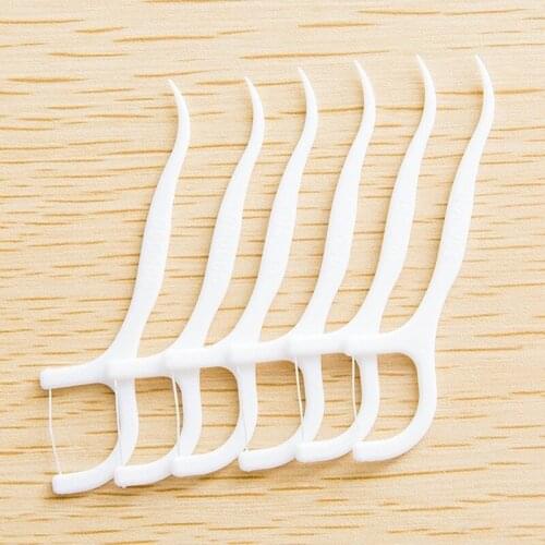 20 Pcs/Lot Disposable Dental Floss Interdental Brushing Tooth Stick Toothpick Dental Floss Oral Cleaning Care Interdental Brush