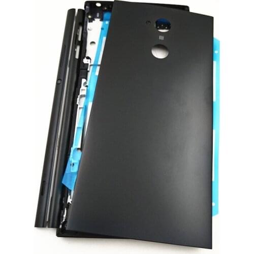 Full Housing Middle Front Frame Bezel Housing For Sony Xperia XA2 Ultra C8 H4233 H3213+ Side Rail Stripe With Side Buttons