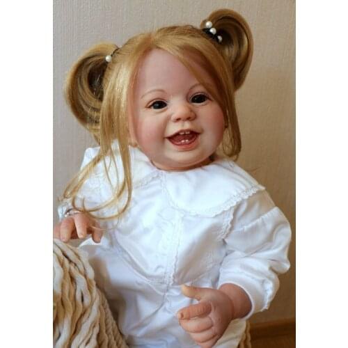 Toddler Lifelike DIY Reborn Baby Doll Kits Black Skin Silicone Kit For 27 Inches Doll Head And Arms Legs Easy To Do Reborning