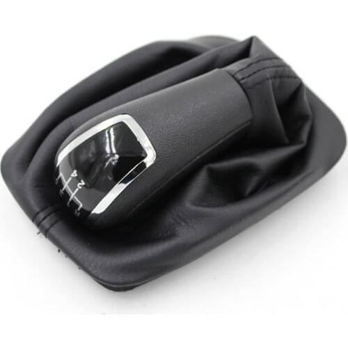For Skoda Fabia 1 MKI 2000 2001 2002 2003 2004 2005 2006 2007 2008 Car-Styling 5 Speed Car Gear Stick Shift Knob Leather Boot