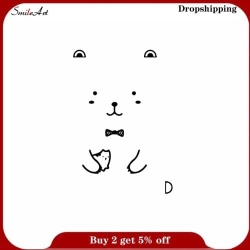Modern bear Wall Stickers Decorative Sticker Home Decor Removable Wall Sticker Decor Wall Decals