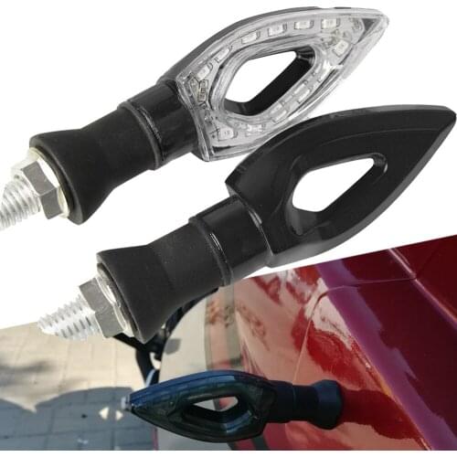 High quality Universal 2pair 12 LED Motorcycle Turn Signal Indicators Lights lamp Easy to install For BMW KAWASAKI YAMAHA R1