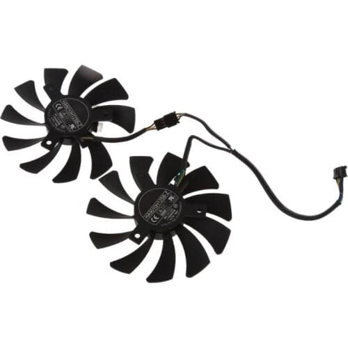 2Pcs/set HA9010H12SB-Z 12V 0.57A 3500 Rpm Hole Distance 40mm Graphics Card Cooling Fan for MSI GTX960 Dropshipping