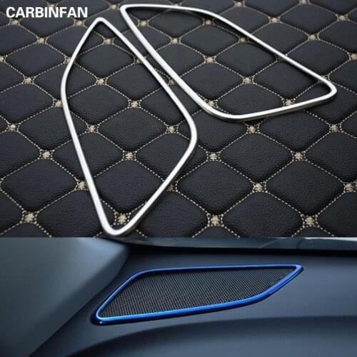Stainless Steel Interior Dashboard Front Side Speaker Cover Trim 2pcs/Set Car Styling For Chevrolet Equinox 2018