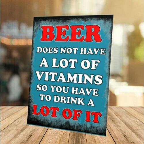 Funny Beer Garden SIGN METAl PLAQUE retro Bar Man cave Pub home bar pub Alcohol