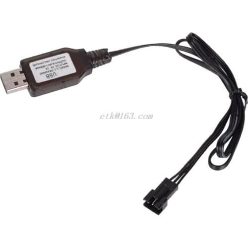 6.4v/7.4V 500mA Charger Li-ion battery SM-3P RC Toys remote control toy SM-3P positive portable USB Charger