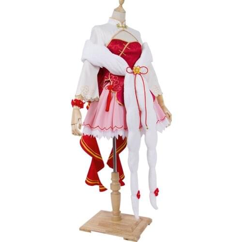 Anime Itsuka Kotori Cheongsam Cosplay Costume Date A Live Cloak Ratatoskr Dress Skirt Women Wig Synthetic Hair Girls Clothes