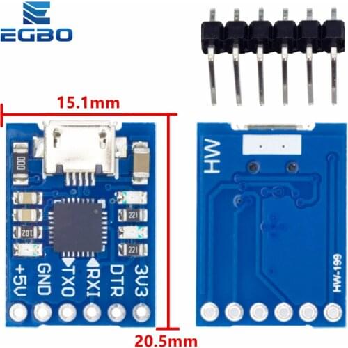 1PCS EGBO CJMCU CP2102 MICRO USB to UART TTL Module 6Pin Serial Converter UART STC Replace FT232 NEW for Arduino