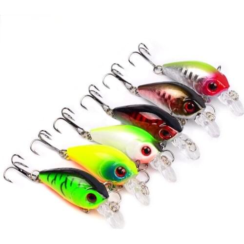 1pcs 4.5cm/3.55g Luya Bait, Crank Plastic Hard Bait, Bionic Bait Luya Rock Bait