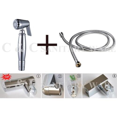 2012 Best Toilets Bidet, Single Handle Chrome Handheld Spray Head With Hose - Free Shipping A2005S