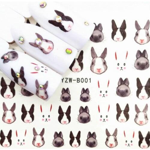 2018 HOT SELL Easter Bunny False Nail Tips Nature Finger Full Card Nail Art Display Practice Acrylic UV Gel PolishTool Manicure
