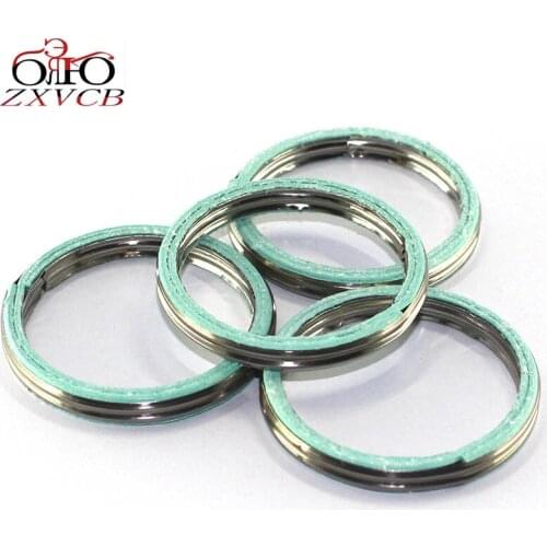 4 PCS FOR HONDA XL 185 XL185S 1979-1983 XR185 1979 TR200/TLR200 Reflex 1986-1987 XL200R 1983-1984 Exhaust Pipe Gasket Seal 0000