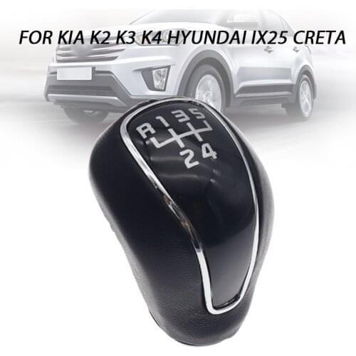 5 Speed Manual Gear Shift Knob Lever Shifter Handball For Kia K2 K3 K4 Sportage Hyundai IX25 Forte Creta 2012-2015 2016