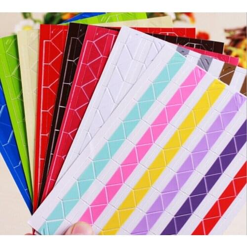 8 Pieces /lot 816 Pcs Corner Stickers Colorful DIY Handmade Photo Album Accessories Props PVC Photos Decorative Corner Stickers