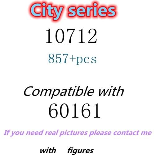 857pcs 10712 Building Block Toy City Series 60161 Assembled Building Block Childrens Toy Gifts