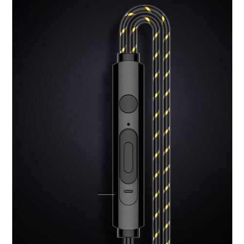 Dynamic Drivers HD Subwoofer HiFi Headset Wired Heavy Bass Noise Reduction Sports Earphone Gaming Earbuds