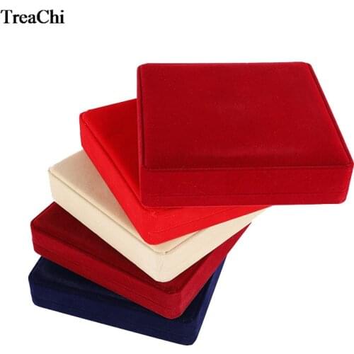 Quality Velvet Wedding Pearl Necklace Packaging Case Mothers Day Necklace Jewelry Display Storage Gift Box Lady Jewelry Holder