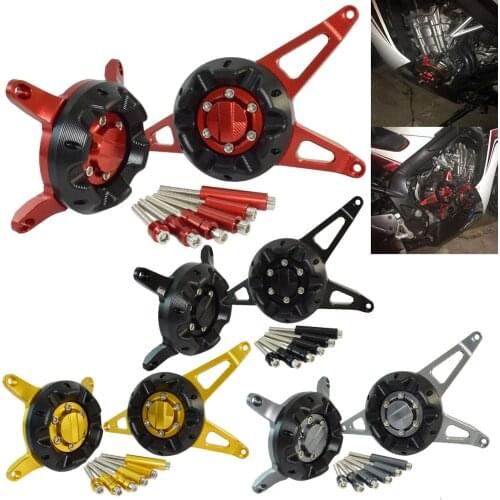 L/R Engine Stator Clutch Cover Guard Crash Pad Slider Protector Set For HONDA CB650F CBR650F CB650R CBR650R CB CBR 650 F/FA/R/RA