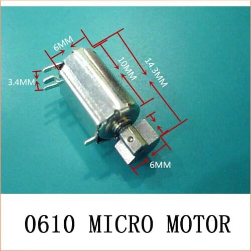 HOT 10PCS/Lot original 10mm*6mm Ultra Micro Button Type Vibration Motor 1.5-3v Electric motor