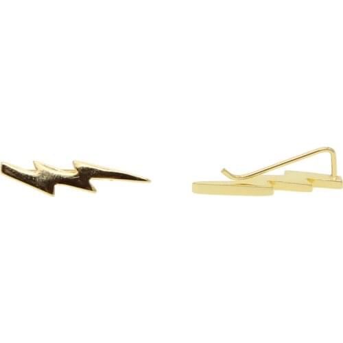 Hot Sale gold Lightning Earring For Girl dainty Stud Earrings simple Minimalist Women Jewelry factory wholesale drop shipping