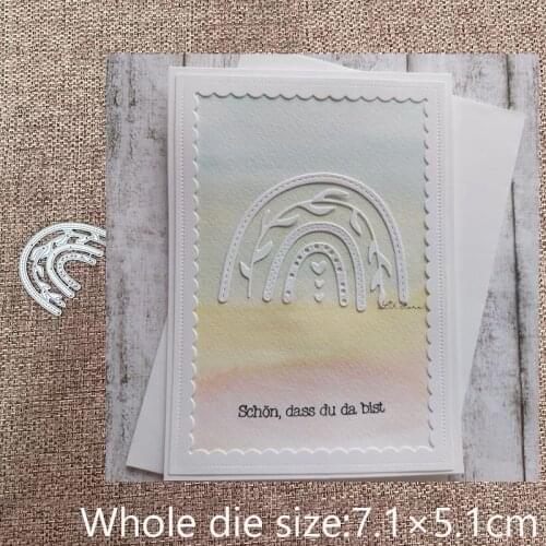 XLDesign Craft Metal stencil mold Cutting Dies Rainbow leaves decoration scrapbook die cuts Album Paper Card Craft Embossing