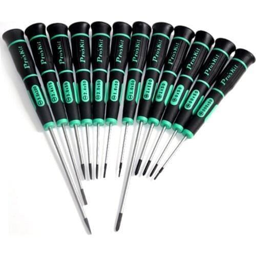 Proskit Slotted Phillips Multi-purpose Screwdriver Removably Tail Opening Tool Repair Tool For Iphone Laptop Cellphone PC